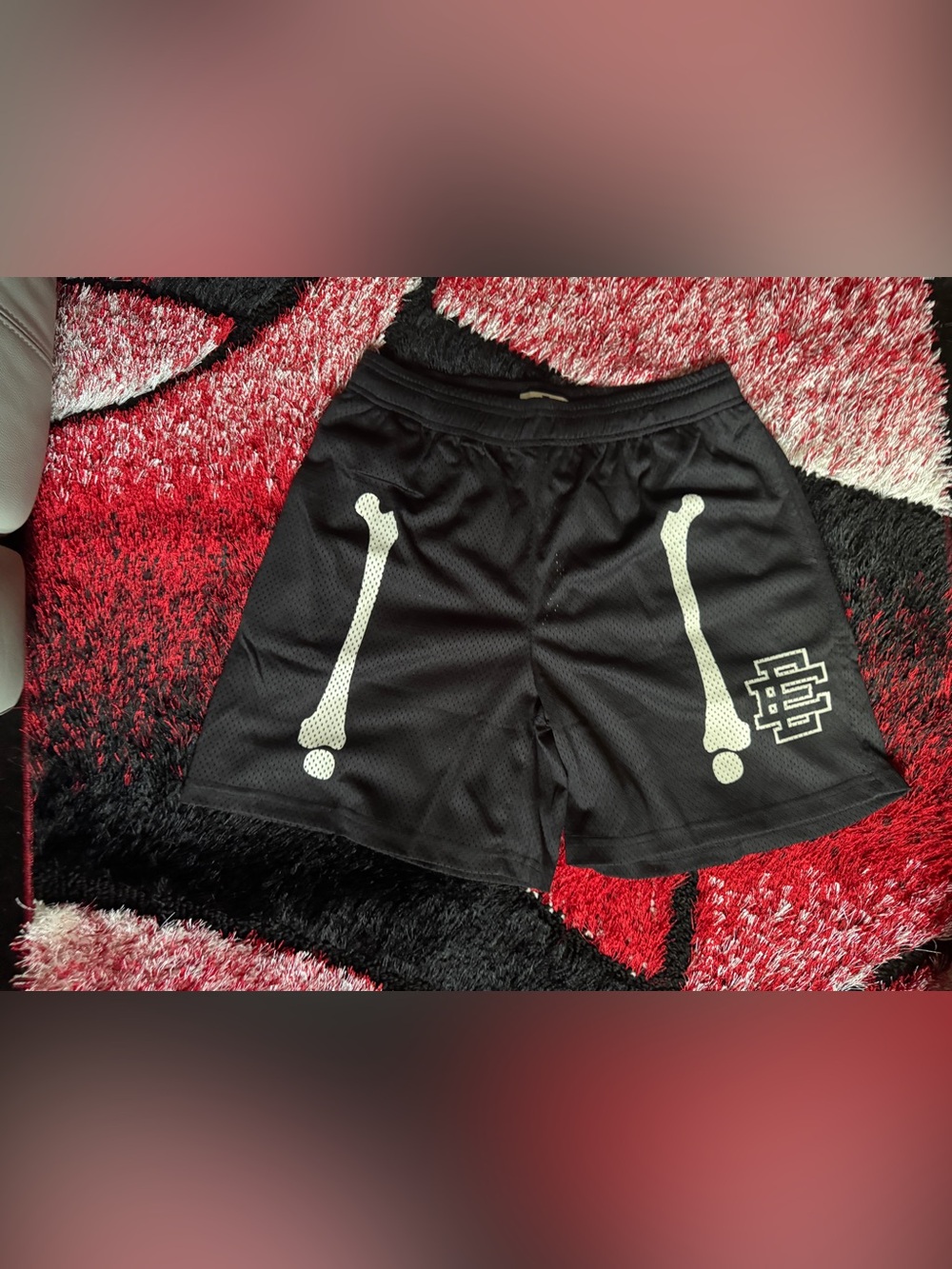 Eric Emanuel EE Basic Short Black Bones Size Large